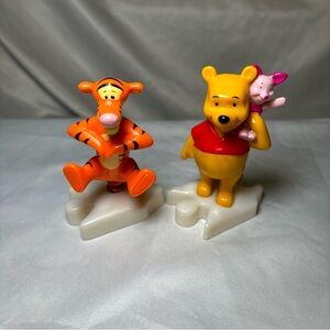 Vintage Disney Winnie The Pooh Tiger Figures Set McDonald's 2000 Toy Cake Topper